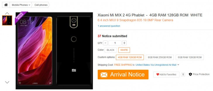 Avistado el flamante Xiaomi Mi Mix 2