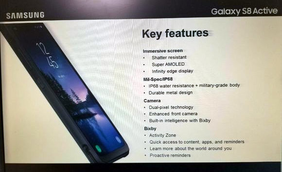 Samsung Galaxy S8 Active revela sus especificaciones
