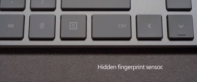 Microsoft lanza un moderno y elegante teclado con lector de huellas digital