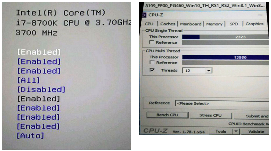 Intel Core i7 8700K, i3 8350K e i3 8100 filtrados