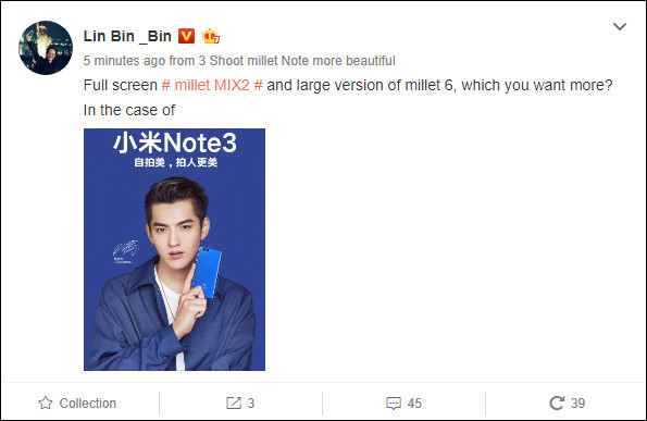 Xiaomi confirma el anuncio del Mi Note 3 y Mi Mix 2