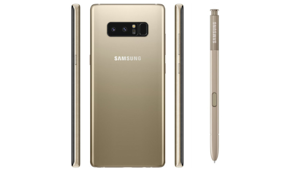 Samsung Galaxy Note 8 se muestra en todo su esplendor