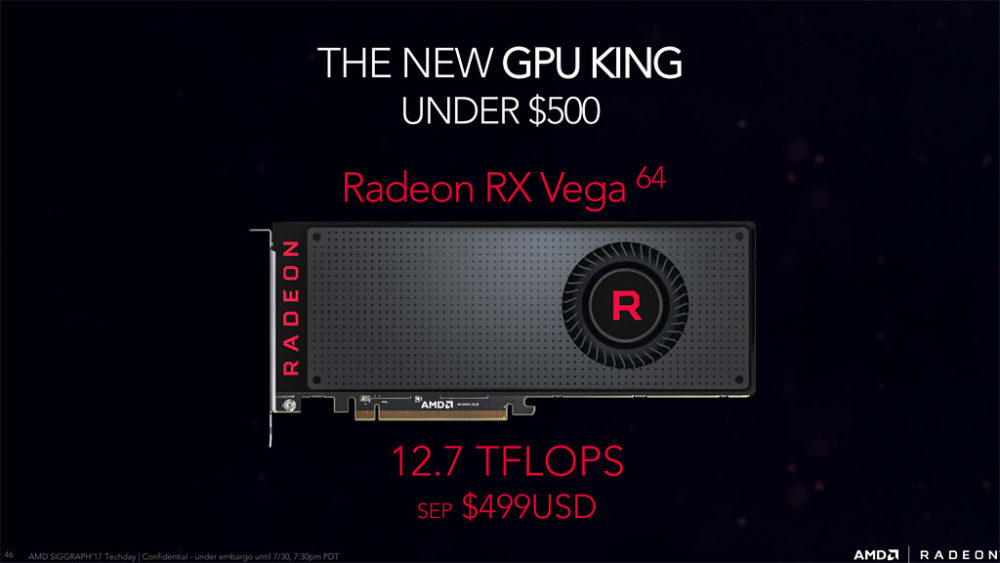 AMD y los precios oficiales de Vega 64