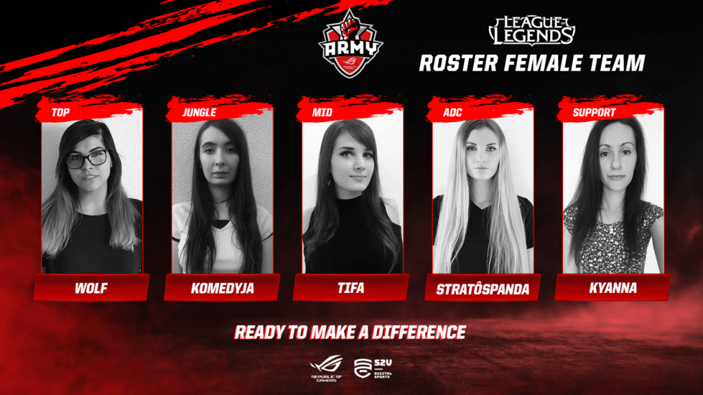 NP: El equipo femenino de ASUS ROG Army se estrenará en el Girl Gamer Festival de Lisboa