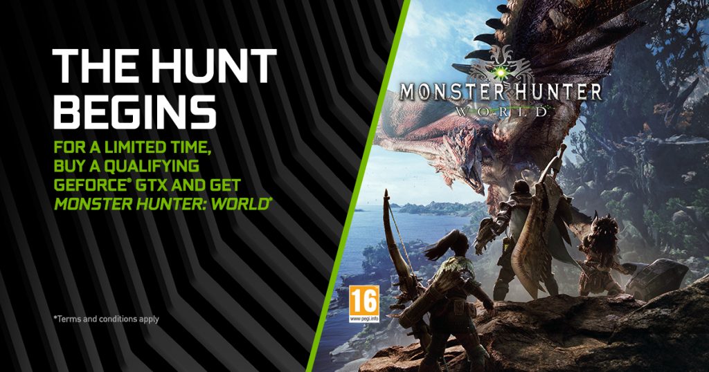 NP: NVIDIA anuncia un nuevo bundle con Monster Hunter: World
