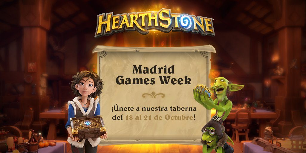 Hearthstone estará en la Madrid Games Week 2018