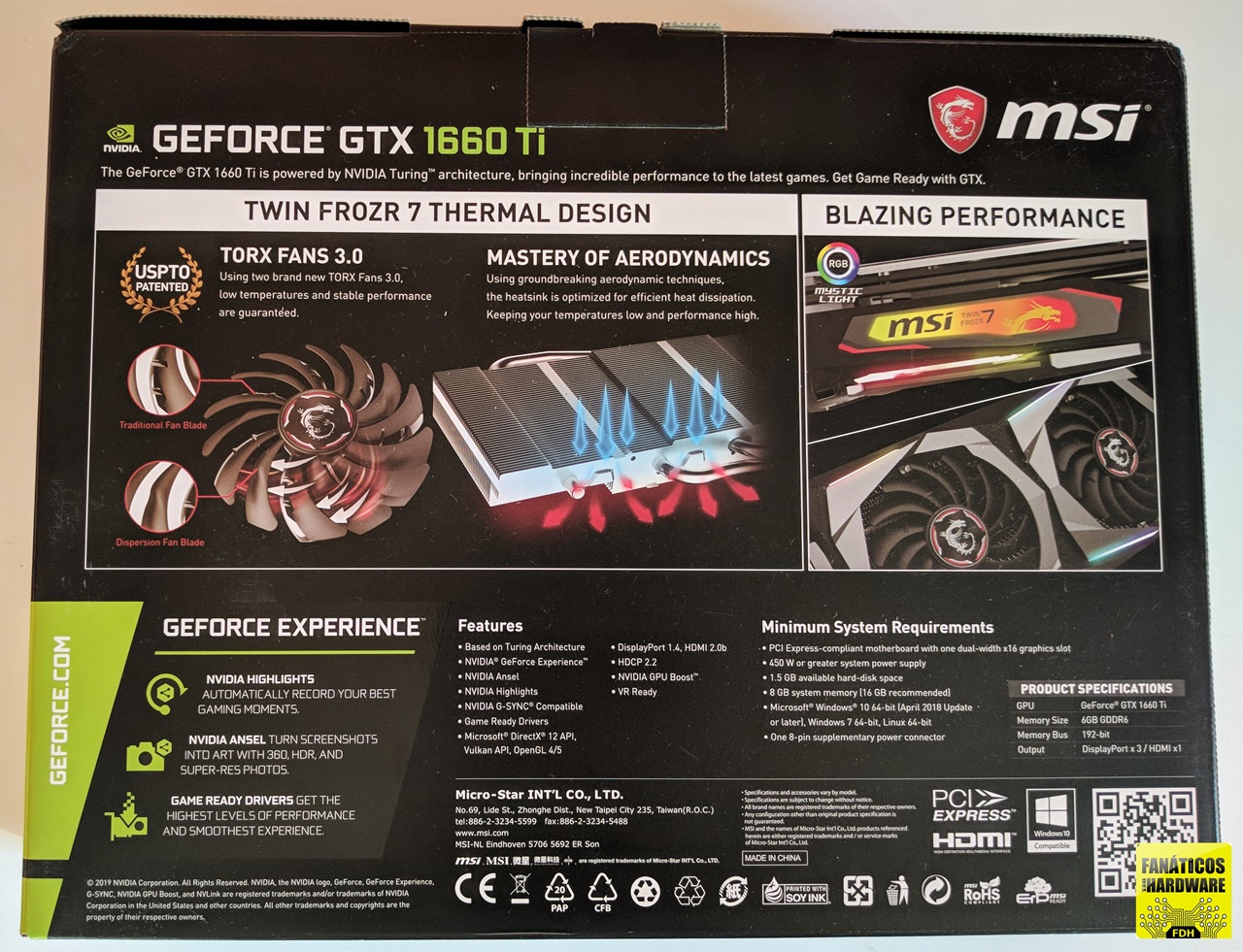 Review MSI GTX 1660Ti Gaming X