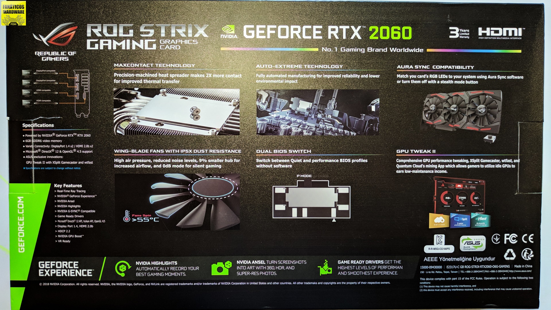 Review Asus ROG STRIX RTX 2060 OC