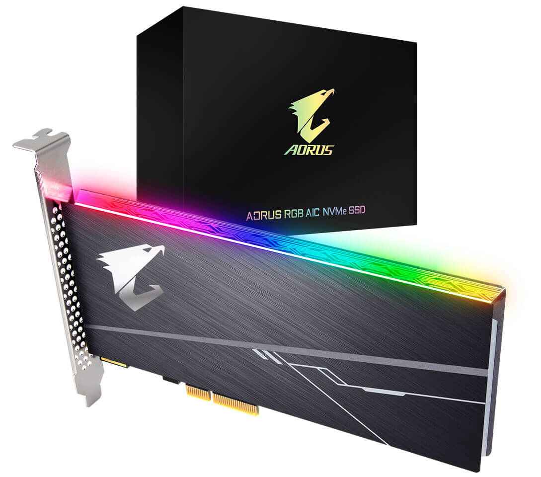 Gigabyte lanza sus nuevos Aorus RGB AIC NVMe SSD