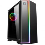 DIYPC Rainbow Flash-V2: Elegante torre ATX con LED RGB y vidrio templado por 99 dólares