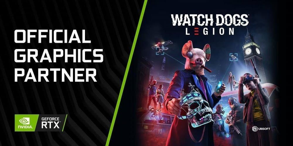 Watch Dogs Legion portada Nvidia y Ubisoft
