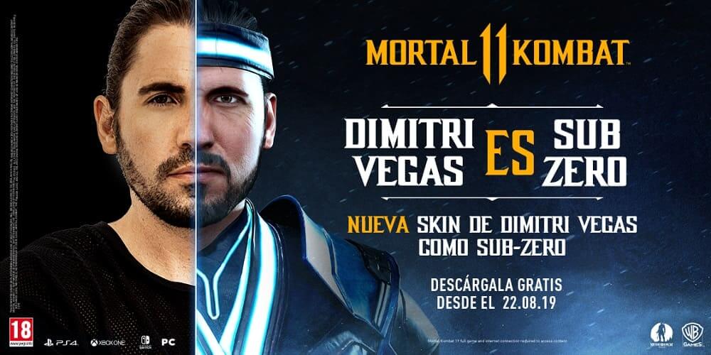 NP: El DJ Dimitri Vegas presta su aspecto al personaje Sub-Zero de Mortal Kombat 11