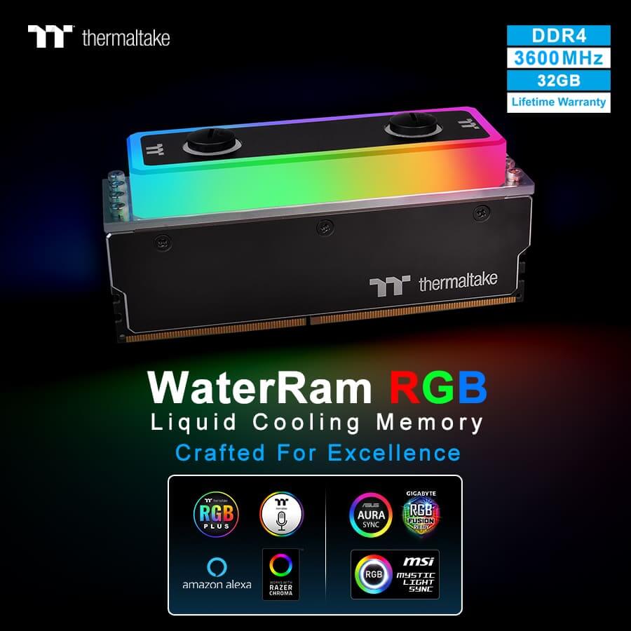 NP: Thermaltake lanza WaterRam RGB Liquid Cooling DDR4 Memory 3600MHz 32GB