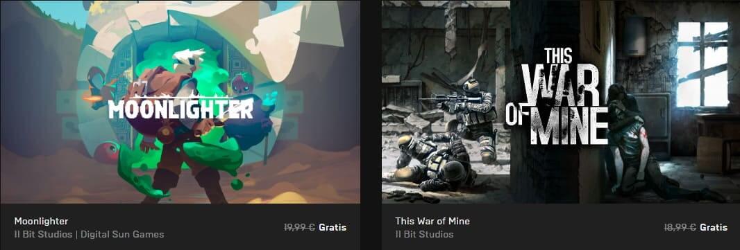 This War of Mine y Moonlighter de forma totalmente gratuita en Epic Game Store