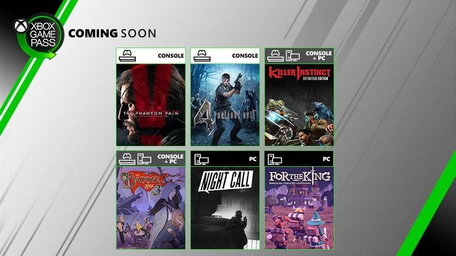 NP: Metal Gear Solid V: The Phantom Pain, Resident Evil 4 y más, próximamente en Xbox Game Pass