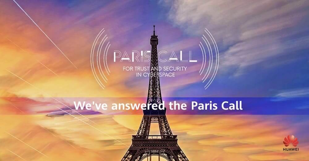 NP: Huawei se suma al acuerdo ‘Paris Call’ por la confianza y la seguridad en el ciberespacio