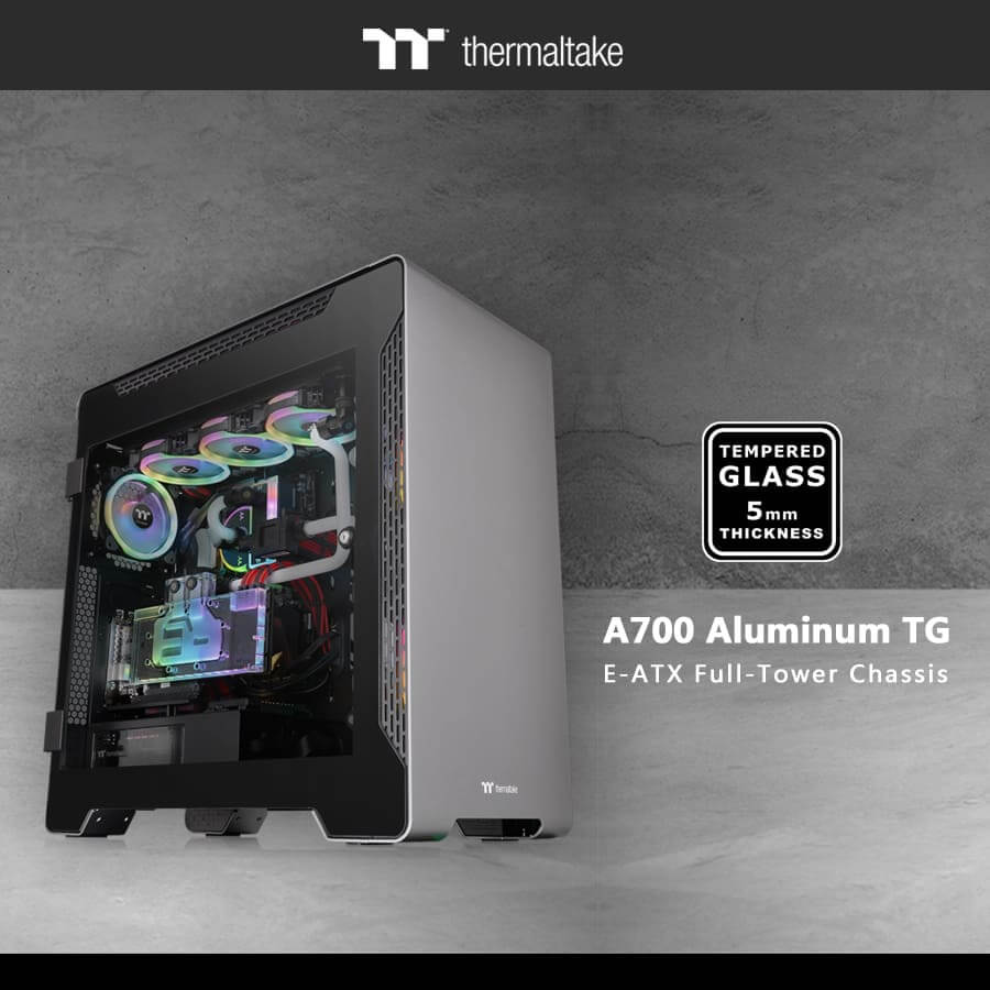 Thermaltake A700 Aluminum Tempered Glass Edition Full Tower Chassis ya disponible