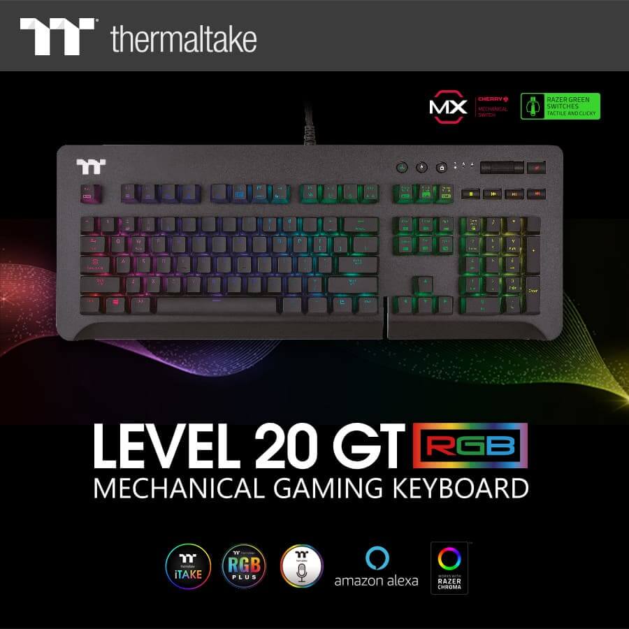 NP: Thermaltake Gaming te trae el ‘Level 20 GT RGB Gaming Keyboard’