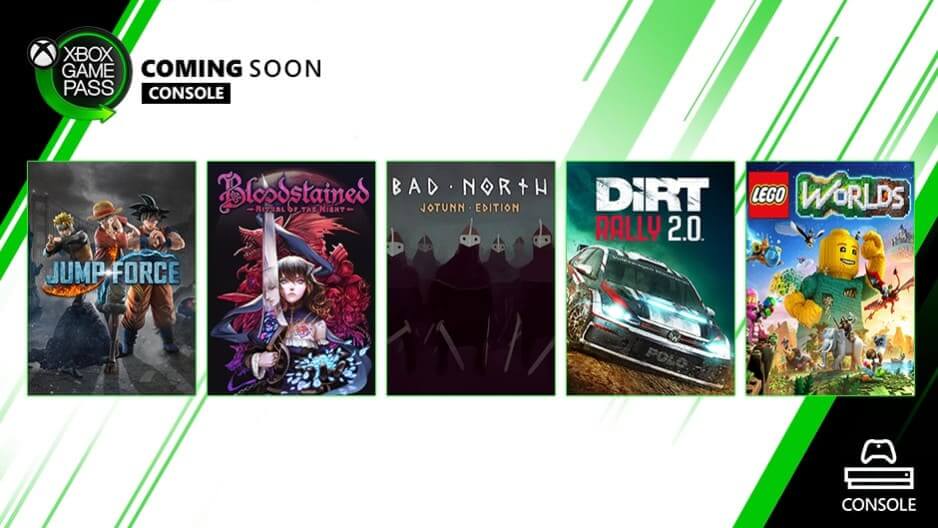 NP: Jump Force, Bloodstained y más, muy pronto en Xbox Game Pass para Consola