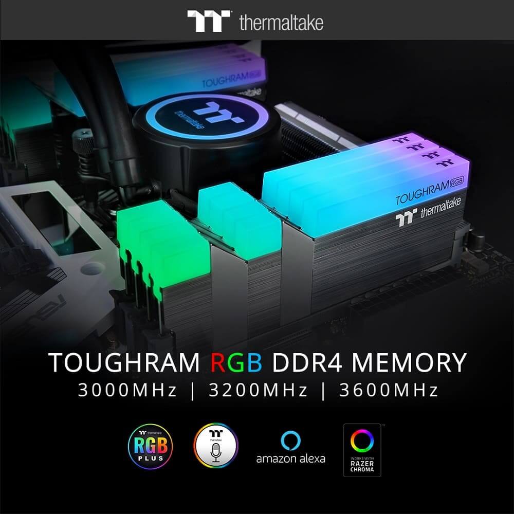 NP: Thermaltake lanza TOUGHRAM RGB DDR4 Memory Series 3600MHz | 3200MHz | 3000MHz 16GB