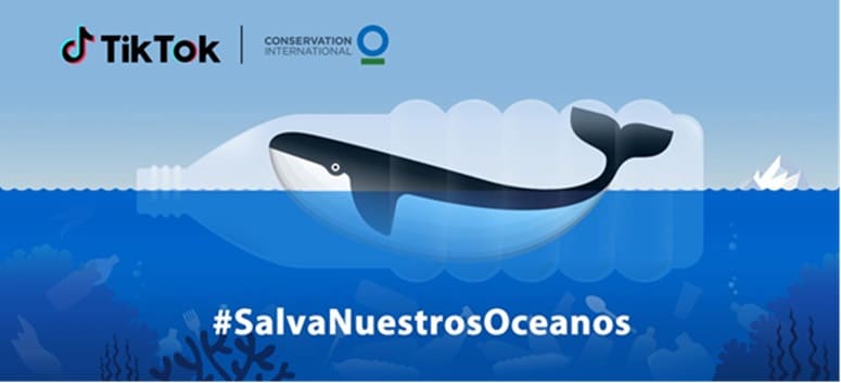 NP: #SalvaNuestrosOceanos junto con TikTok y Conservation International