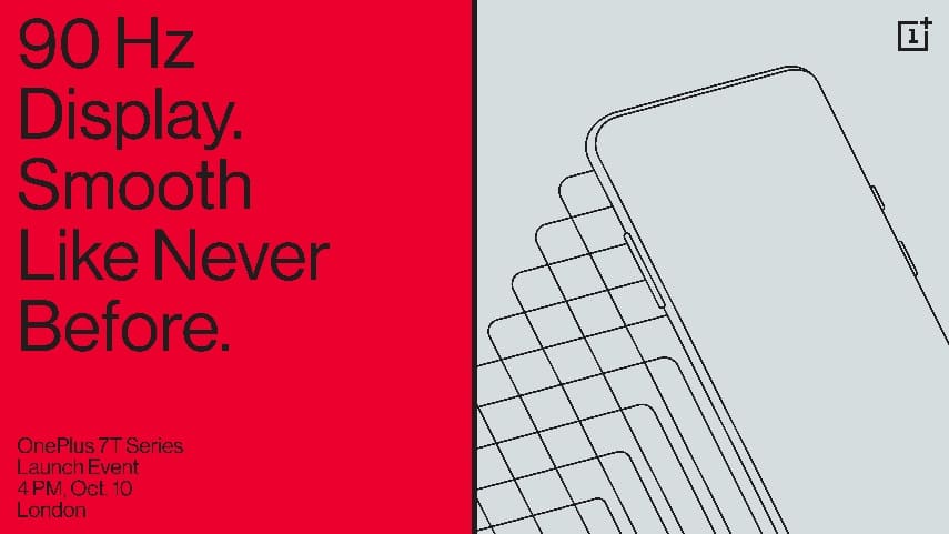 NP: OnePlus presentará la serie OnePlus 7T el 10 de octubre