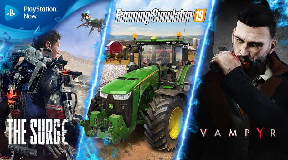 NP: The Surge, Farming Simulator 19 y Vampyr llegan en septiembre a PlayStation Now