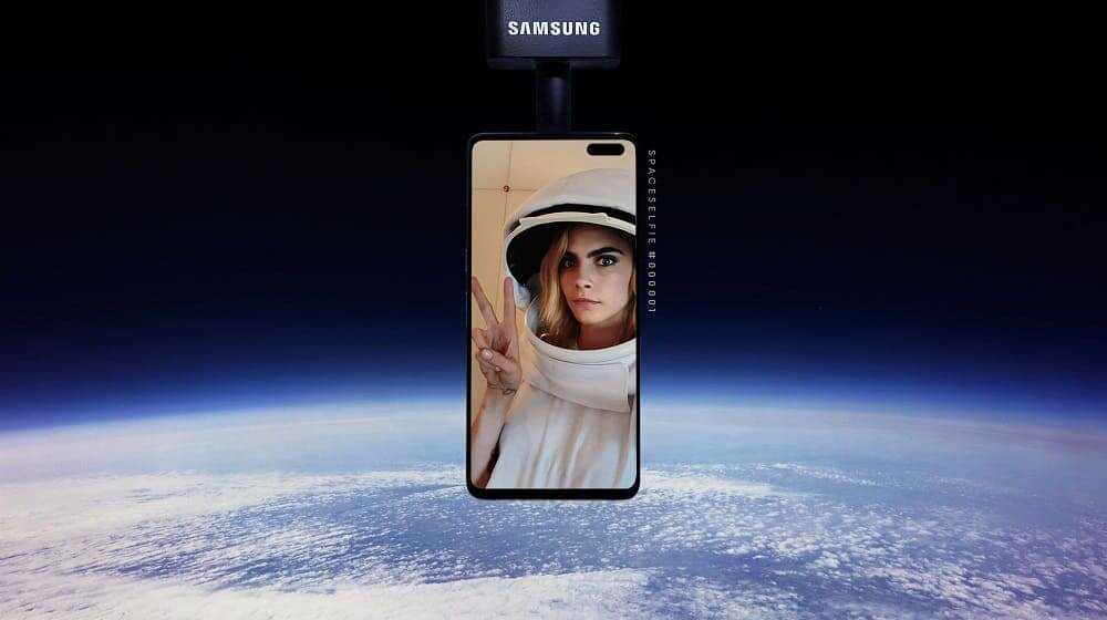 NP: Cara Delevingne y Samsung presentan el primer selfie del mundo enviado al espacio en un evento lleno de estrellas en Londres