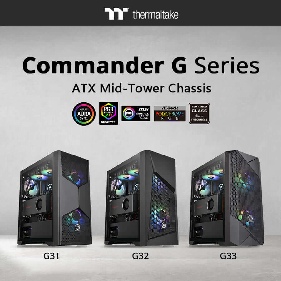 NP: Nuevos Thermaltake Commander G Series Tempered Glass ARGB Edition