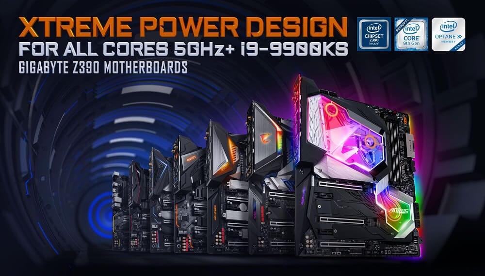 NP: Las placas base GIGABYTE Z390 con refrigeración AORUS AIO están listas para la CPU Intel i9-9900KS