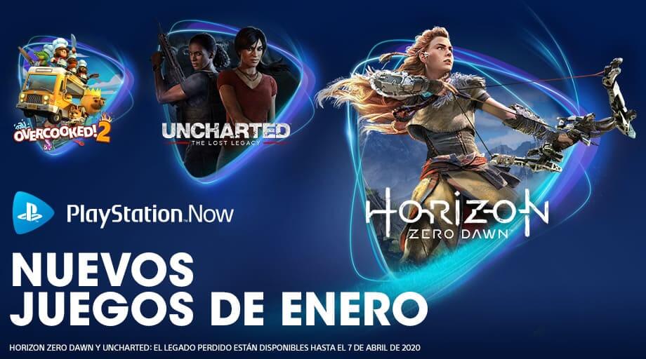 NP: Horizon Zero Dawn, Uncharted: El Legado Perdido y Overcooked! 2 listos para unirse a PlayStation Now en enero