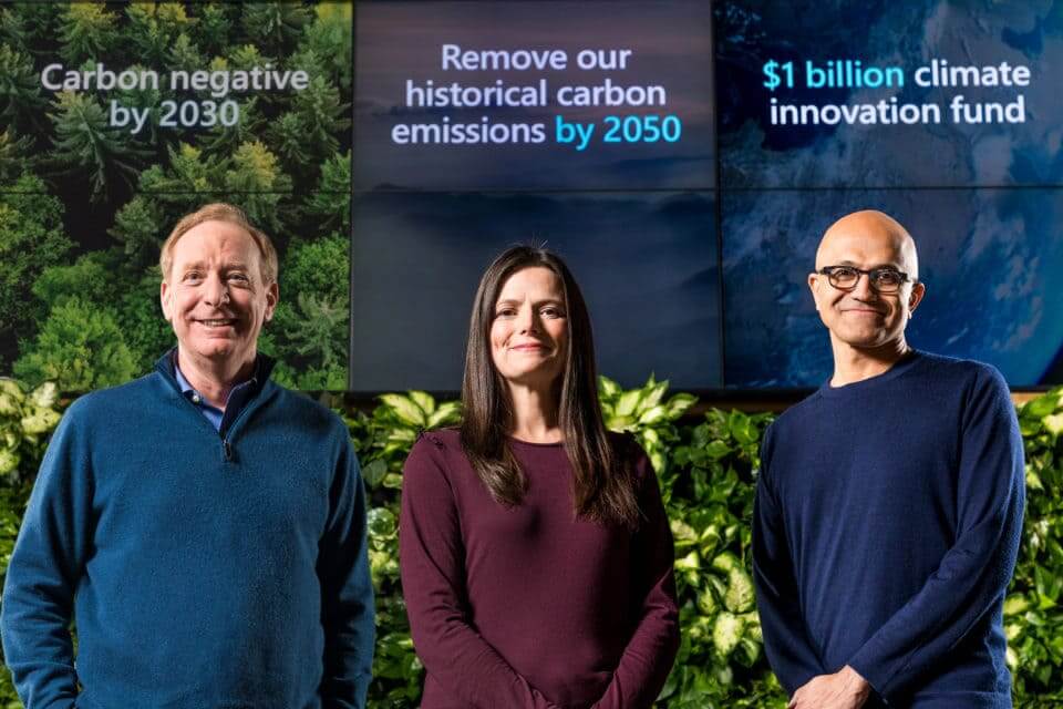 NP: Microsoft anuncia importantes novedades para mejorar la sostenibilidad y hacer negativas sus emisiones de carbono para el año 2030