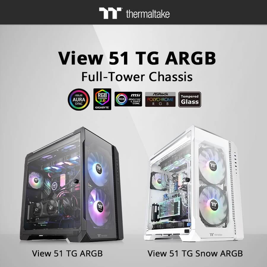 NP: Thermaltake View 51 Tempered Glass ARGB Edition Full-Tower Chassis