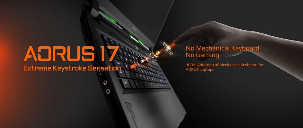 NP: GIGABYTE se centra en los hardcore gamers a través de sus portátiles gaming con teclado mecánico en CES 2020