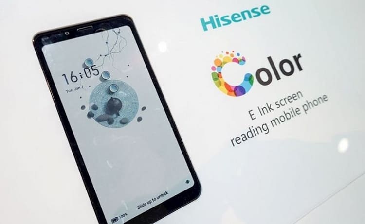 NP: Hisense presenta el primer smartphone con pantalla de tinta electrónica en color durante el CES 2020