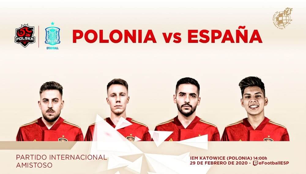 NP: Las selecciones nacionales de eFootball PES 2020 de España y Polonia disputarán un amistoso en la zona PZPN eFUTBOL de Intel Extreme Masters Expo 2020