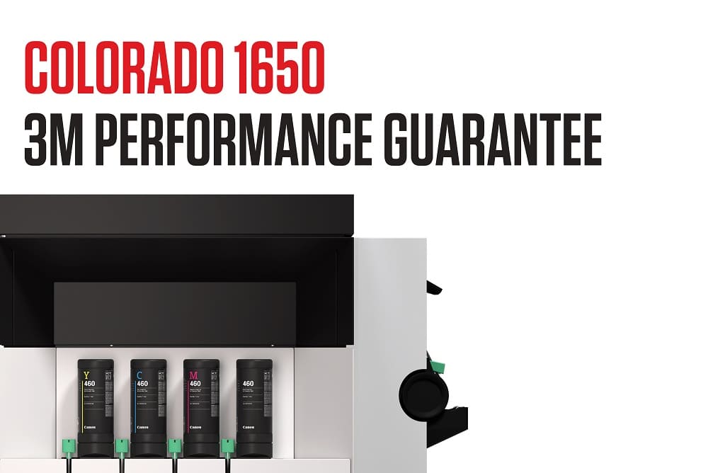 NP: La tinta UVgel y la Colorado 1650 de Canon reciben el certificado de garantía de rendimiento de 3M
