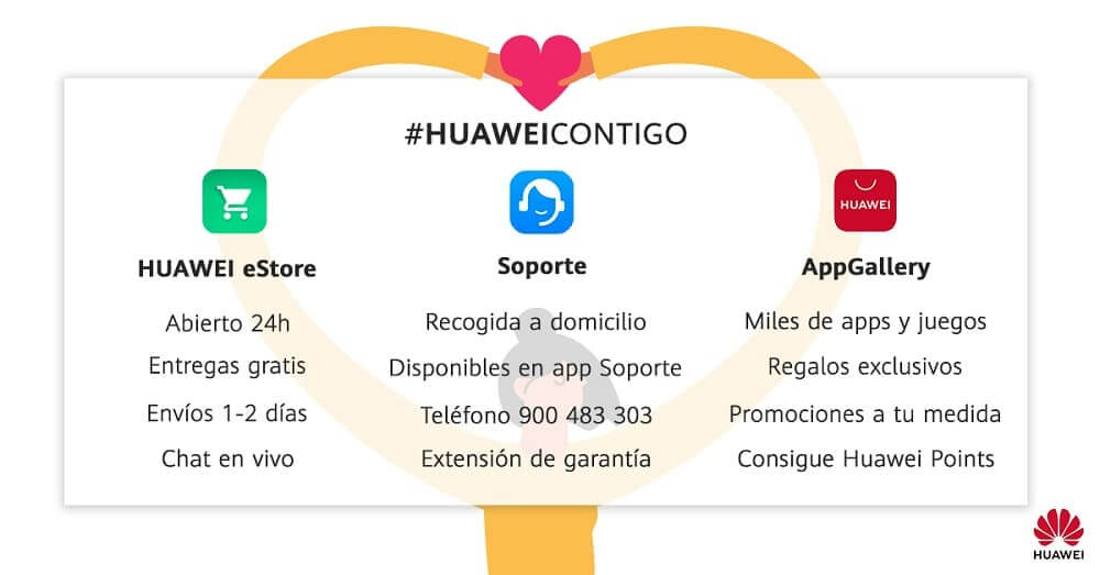 NP: Huawei acompaña a sus clientes en estos momentos con acciones englobadas en su concepto #HuaweiContigo