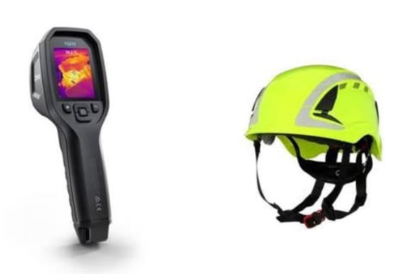NP: RS Components presenta una nueva cámara termográfica de la marca FLIR y dos series de cascos de seguridad fabricados por 3M