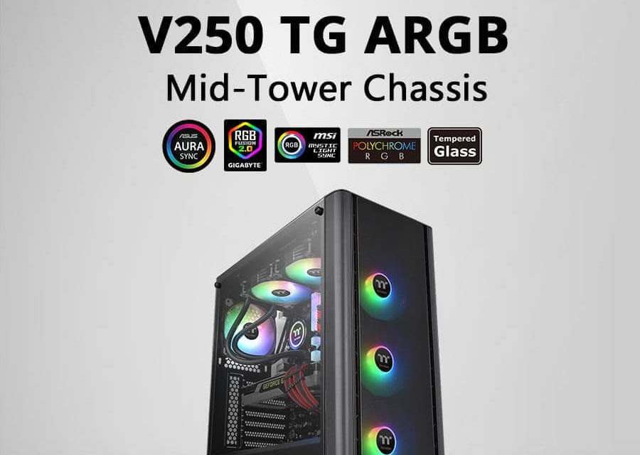 NP Thermaltake V250 TG ARGB Mid Tower Chassis Fan ticos Del Hardware