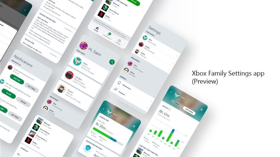 Xbox anuncia la app Xbox Family Settings (versión preliminar)
