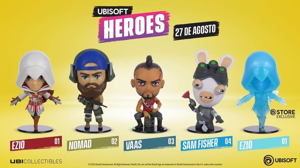Ubisoft Heroes, una nueva colección de figuras estilo Chibi de Ubicollectibles