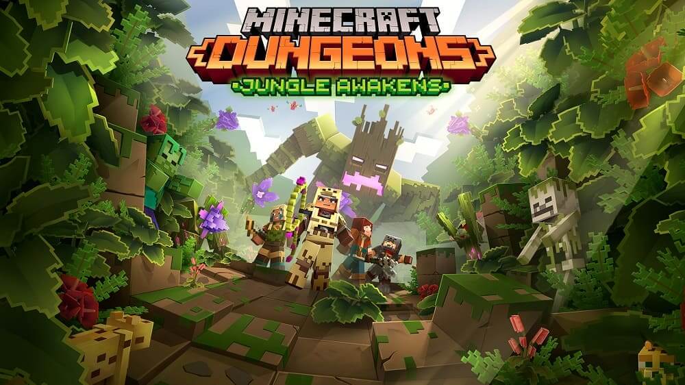 La aventura de "Minecraft Dungeons" continúa hoy con Jungle Awakens y Lost Temple