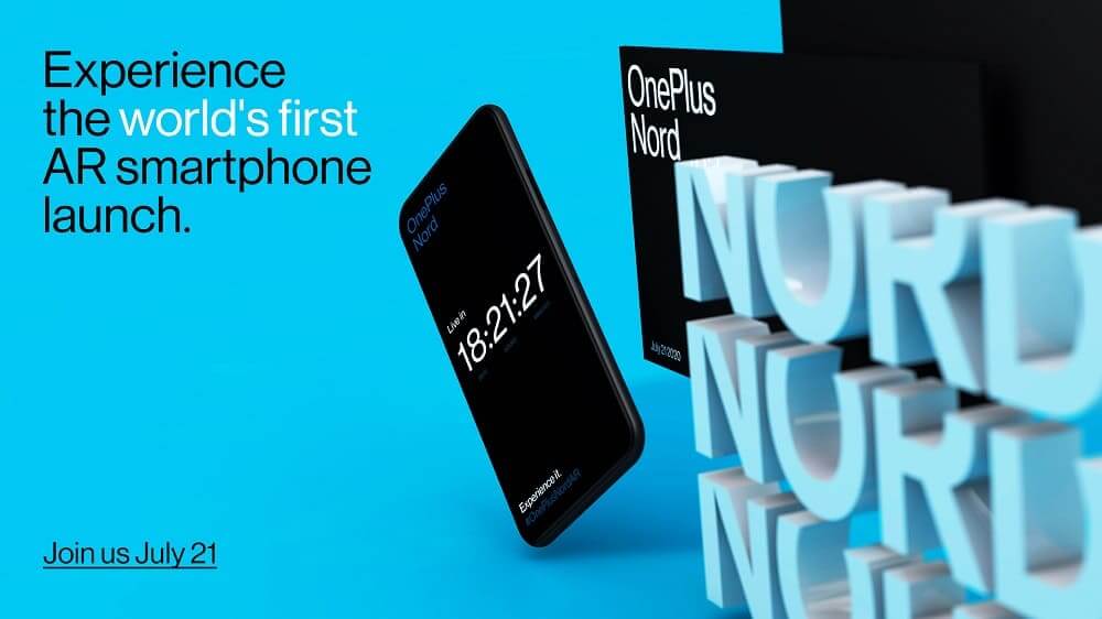 OnePlus Nord se presentará el próximo 21 de Julio en el primer lanzamiento de un smartphone en Realidad Aumentada