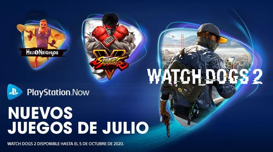 Watch Dogs 2, Street Fighter V y Hello Neighbor entre las novedades del mes de julio en PlayStation Now