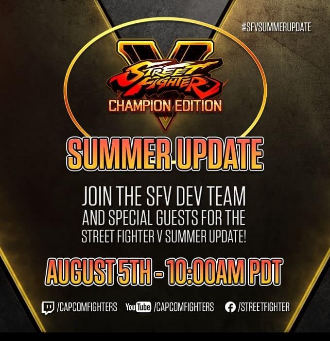 Capcom anuncia el Street Fighter V Summer Update