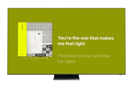 Apple Music Time-Synced Lyrics llega a los Smart TV de Samsung