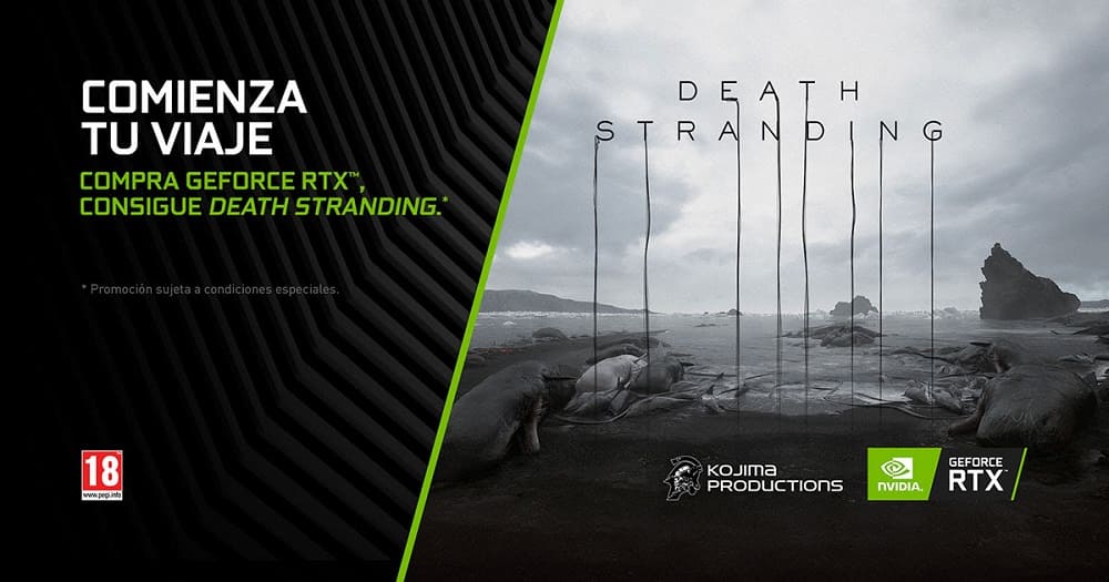 NVIDIA ofrece Death Stranding con las tarjetas gráficas GeForce RTX