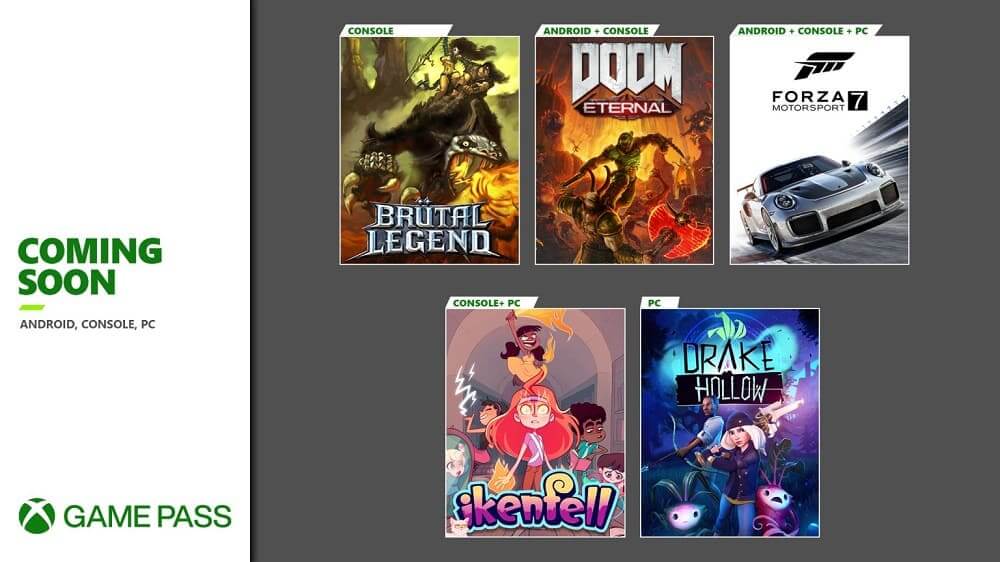 Pronto en Xbox Game Pass: Doom Eternal, Brütal Legend, Forza Motorsport 7 y más; EA Play el 10 de noviembre en consola con Xbox Game Pass Ultimate