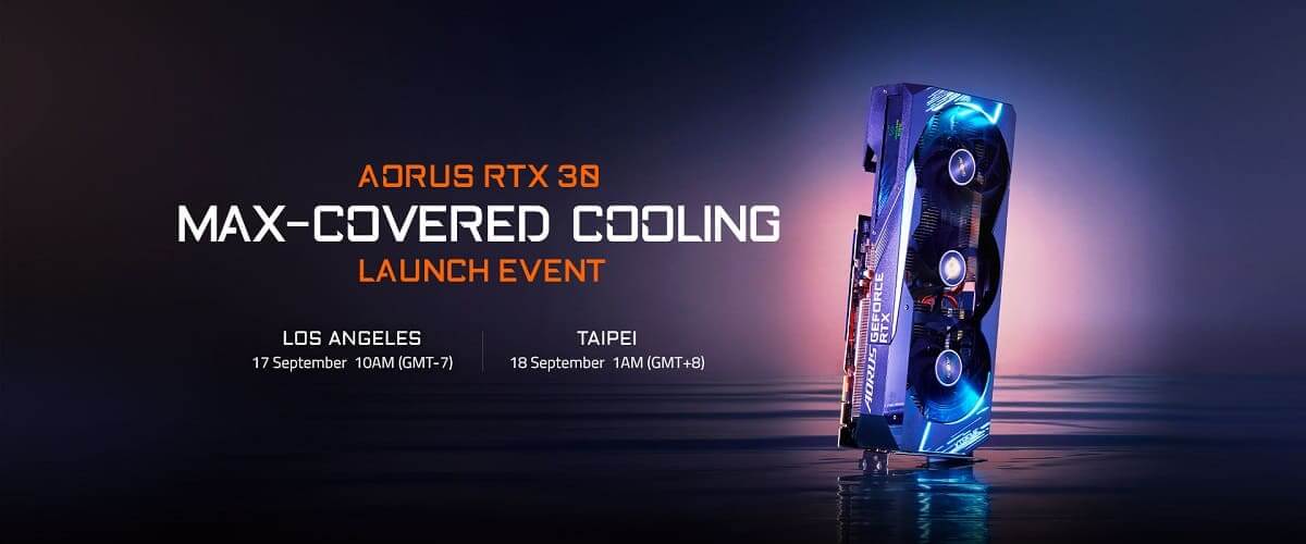 GIGABYTE realizará un evento de lanzamiento en línea centrado en la nueva tecnología de refrigeración para la última serie AORUS RTX 30